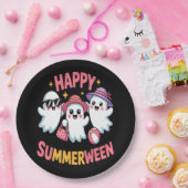 Happy Summerween Summer Halloween Funny Pappteller (Party)