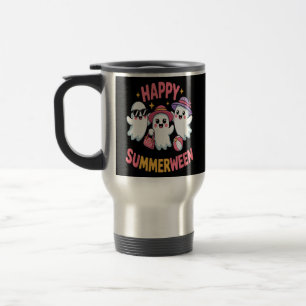 Happy Summerween Summer Halloween Funny Reisebecher
