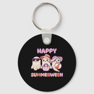 Happy Summerween Summer Halloween Ghost Schlüsselanhänger