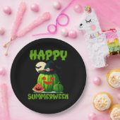Happy Summerween Summer Watermelon Jack-O-Lantern Pappteller (Party)