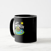 Happy Summerween Summer Watermelon Jack-O-Lantern Tasse (Vorderseite Links)