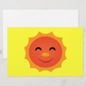 Happy Sun Briefpapier (Vorne/Hinten)