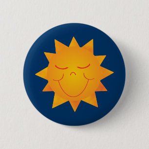 Happy Sun Button
