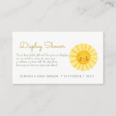 Happy Sun Display Shower Enclosure Begleitkarte (Vorderseite)