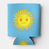 Happy Sun Face Zeichnend Dosenkühler (Vorderseite)