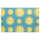 Happy Sun Face Zeichnend Stoff (Fat Quarter (45,7 x 55,9 cm))