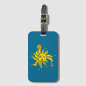 Happy Sun Gepäckanhänger (Vorderseite Vertikal)