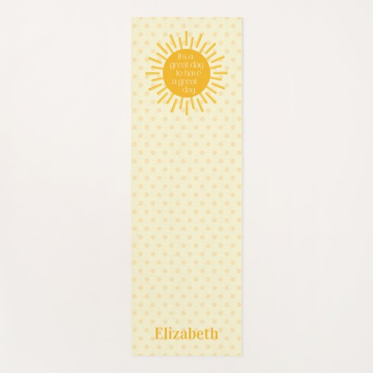 Happy Sun Great Day Morning Stretching Yogamatte (Vorderseite)