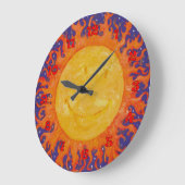 Happy Sun Große Wanduhr (Winkel)