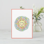 Happy Sun - Karte für Flachbildschirme (Stehend Vorderseite)