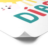 Happy Sun Kinderzimmer Art in Spanish Poster (Ecke)