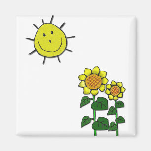 Happy Sun Magnet