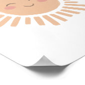 Happy Sun Neutral Kinderzimmer Decor Poster (Ecke)