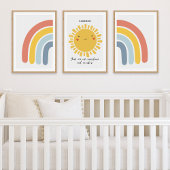 Happy Sun Rainbow Personalisiertes Kinderzimmer De Bilderwand Sets