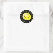 Happy Sun Runder Aufkleber (Tasche)