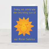 Happy Sun Solstice 2 Karte (Vorderseite)