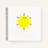 Happy Sun Spiral Notebook Notizblock (Vorderseite)