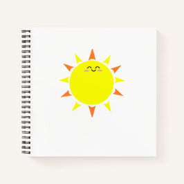 Happy Sun Spiral Notebook Notizblock