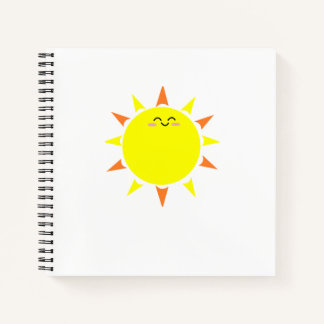 Happy Sun Spiral Notebook Notizblock