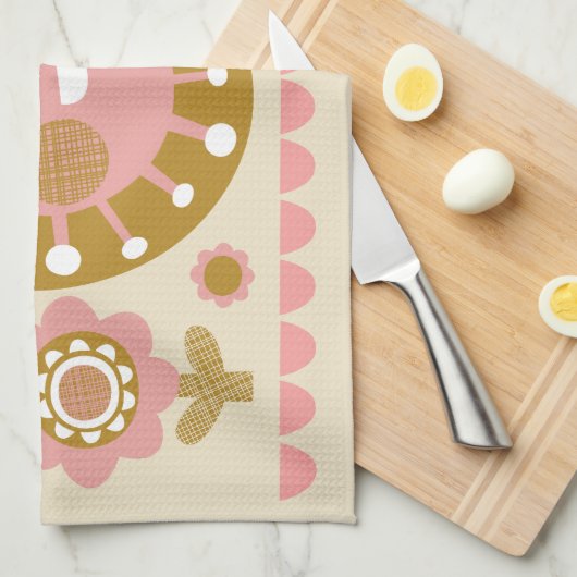 Happy Sun Tea Handtuch (Viertel Falte)