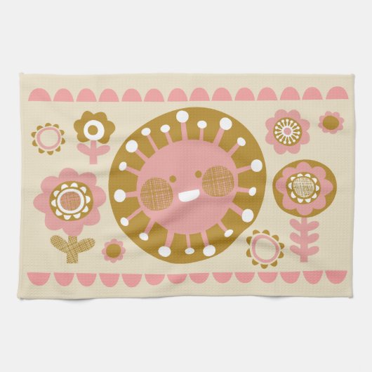 Happy Sun Tea Handtuch (Horizontal)