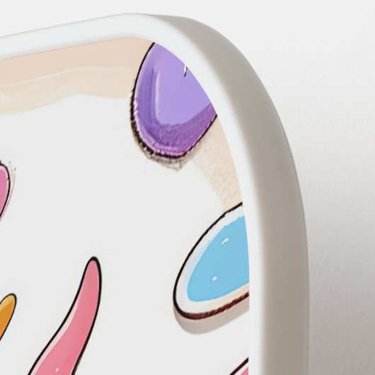 Happy Sun und Wolken Pickleball Schläger (Linke Seite)