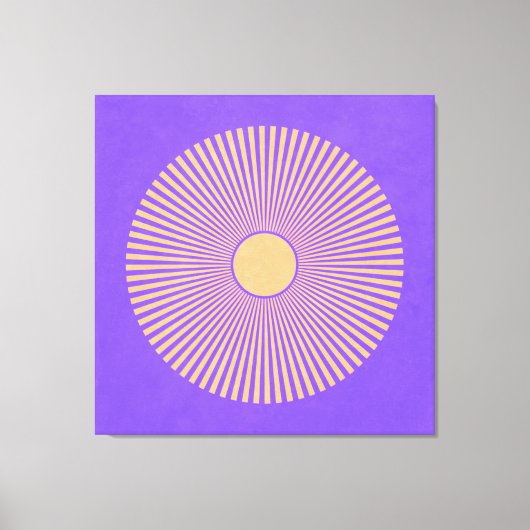 Happy Sunburst Stretched Canvas Print Leinwanddruck (Vorderseite)