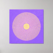 Happy Sunburst Stretched Canvas Print Leinwanddruck (Vorderseite)