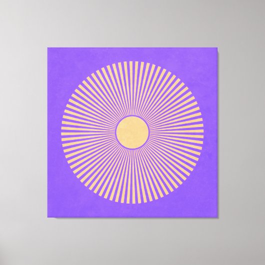 Happy Sunburst Stretched Canvas Print Leinwanddruck (Vorderseite)