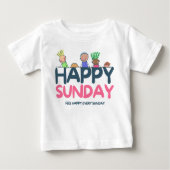 Happy Sunday Baby T-shirt (Vorderseite)
