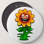HAPPY SUNFLOWER BUTTON (Vorne & Hinten)