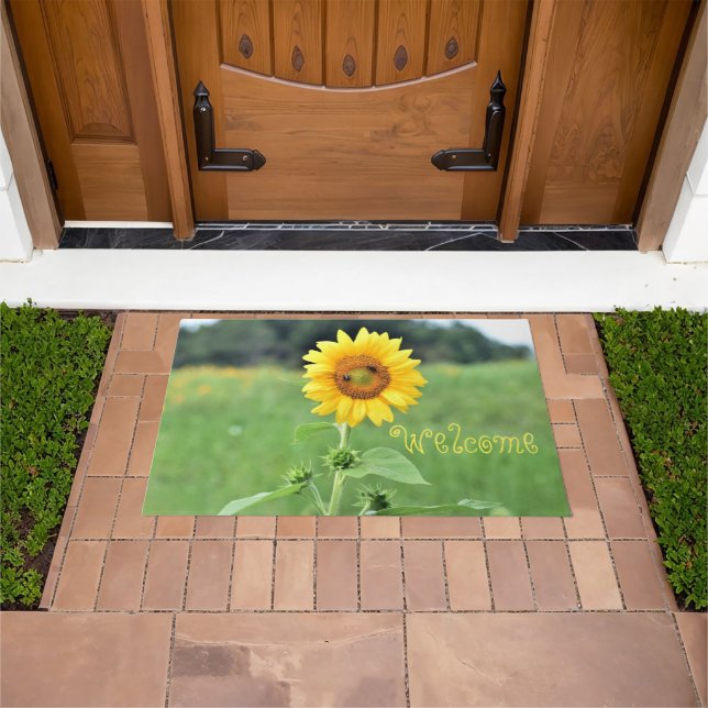 Happy Sunflower Doormat Fußmatte (Außenbereich)