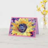Happy Sunflower Geburtstagskarte Karte (Gelbe Blume)