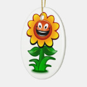 HAPPY SUNFLOWER KERAMIK ORNAMENT (Links)