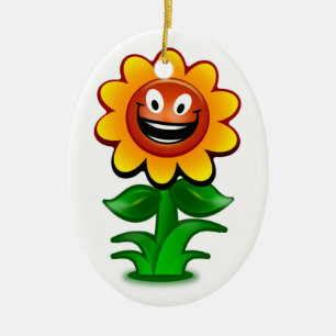 HAPPY SUNFLOWER KERAMIK ORNAMENT