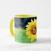 Happy Sunflower Keramik Tasse (Vorderseite Links)