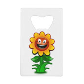 HAPPY SUNFLOWER KREDITKARTEN FLASCHENÖFFNER (Vorderseite)