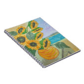 Happy Sunflower Notebook Notizblock (Rechte Seite)