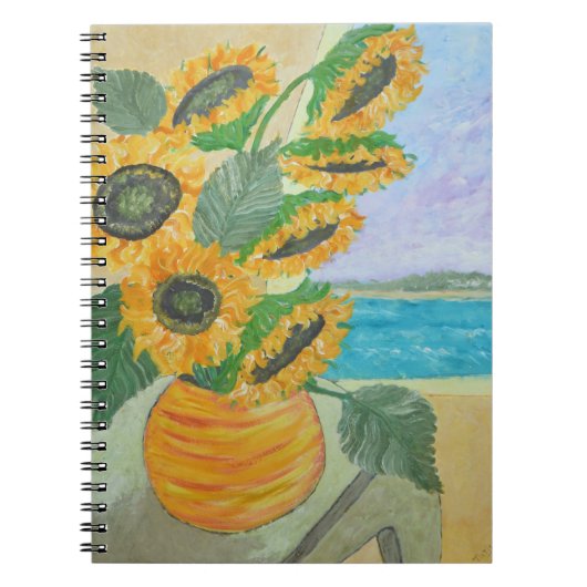 Happy Sunflower Notebook Notizblock (Vorderseite)