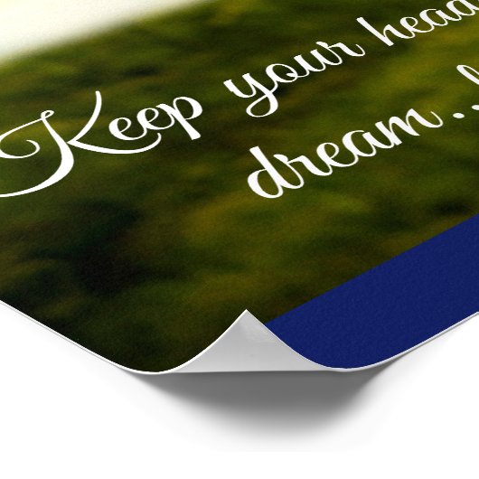 Happy Sunflower Personalisiert Poster (Ecke)