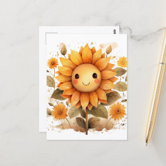 Happy Sunflower Postkarte