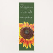 Happy Sunflower Quote Yoga Mat Yogamatte (Vorderseite)