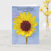 Happy Sunflower Scripture Card Sprichwörter 16:20 Karte (Gelbe Blume)