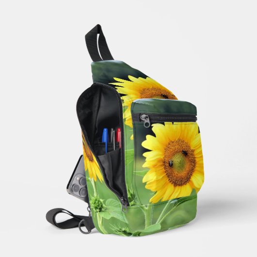 Happy Sunflower Sling Bag (Offen)
