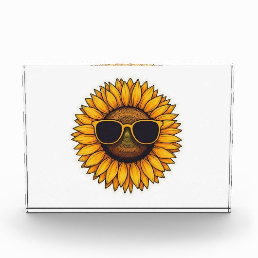 Happy Sunflower Summer Fotoblock (Vorderseite)
