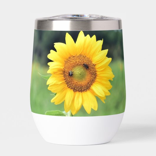 Happy Sunflower Thermal Tumbler (Vorderseite)