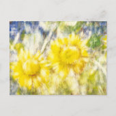 Happy Sunflowers Postcard Postkarte (Vorderseite)