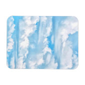Happy Sunny Clouds Background Scenery Magnet (Horizontal)