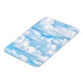 Happy Sunny Clouds Background Scenery Magnet (Linke Seite)