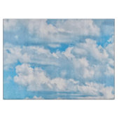 Happy Sunny Clouds Background Scenery Schneidebrett (Vorderseite)